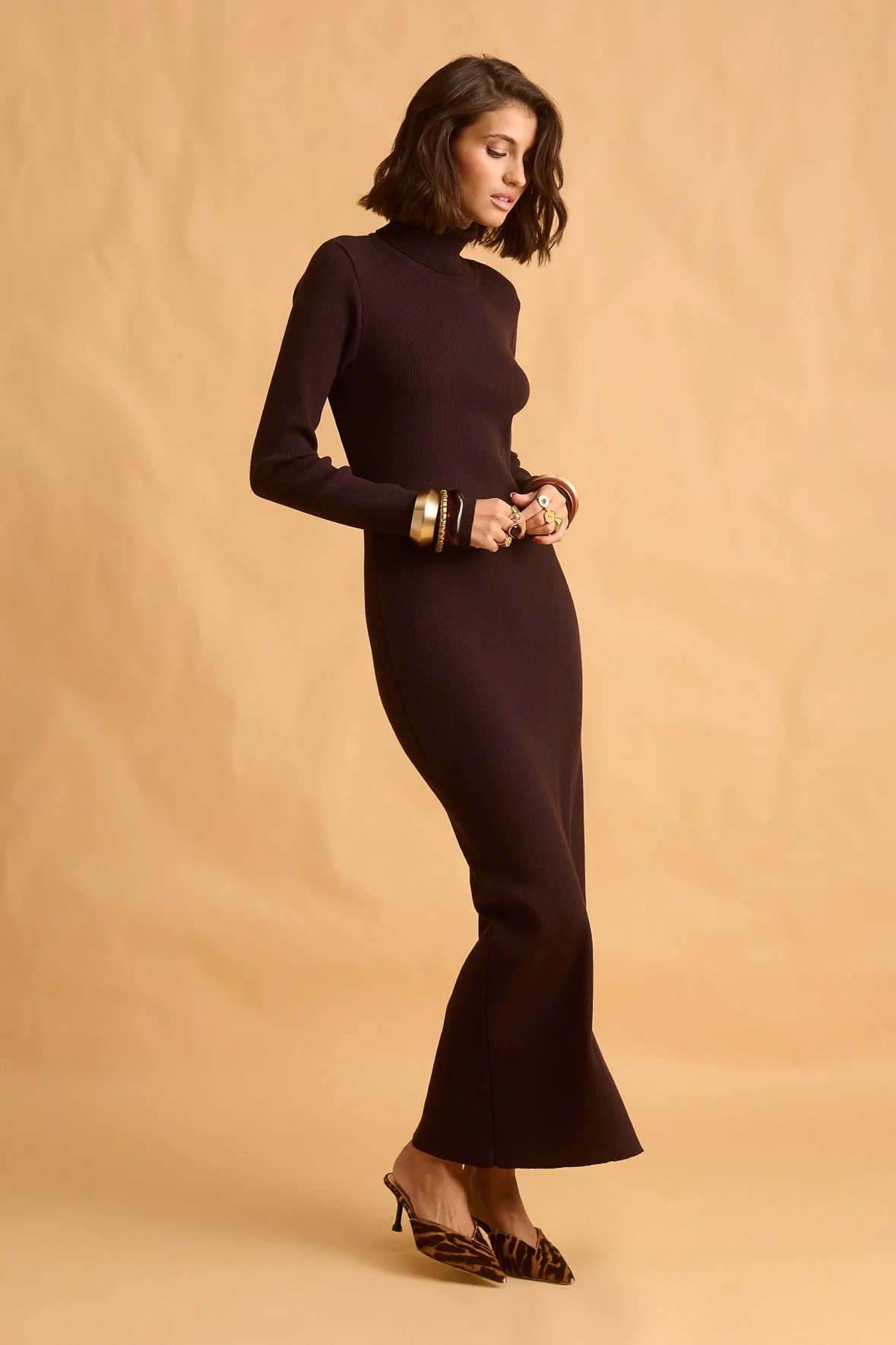 Baris Dress (Brown) - Image 4