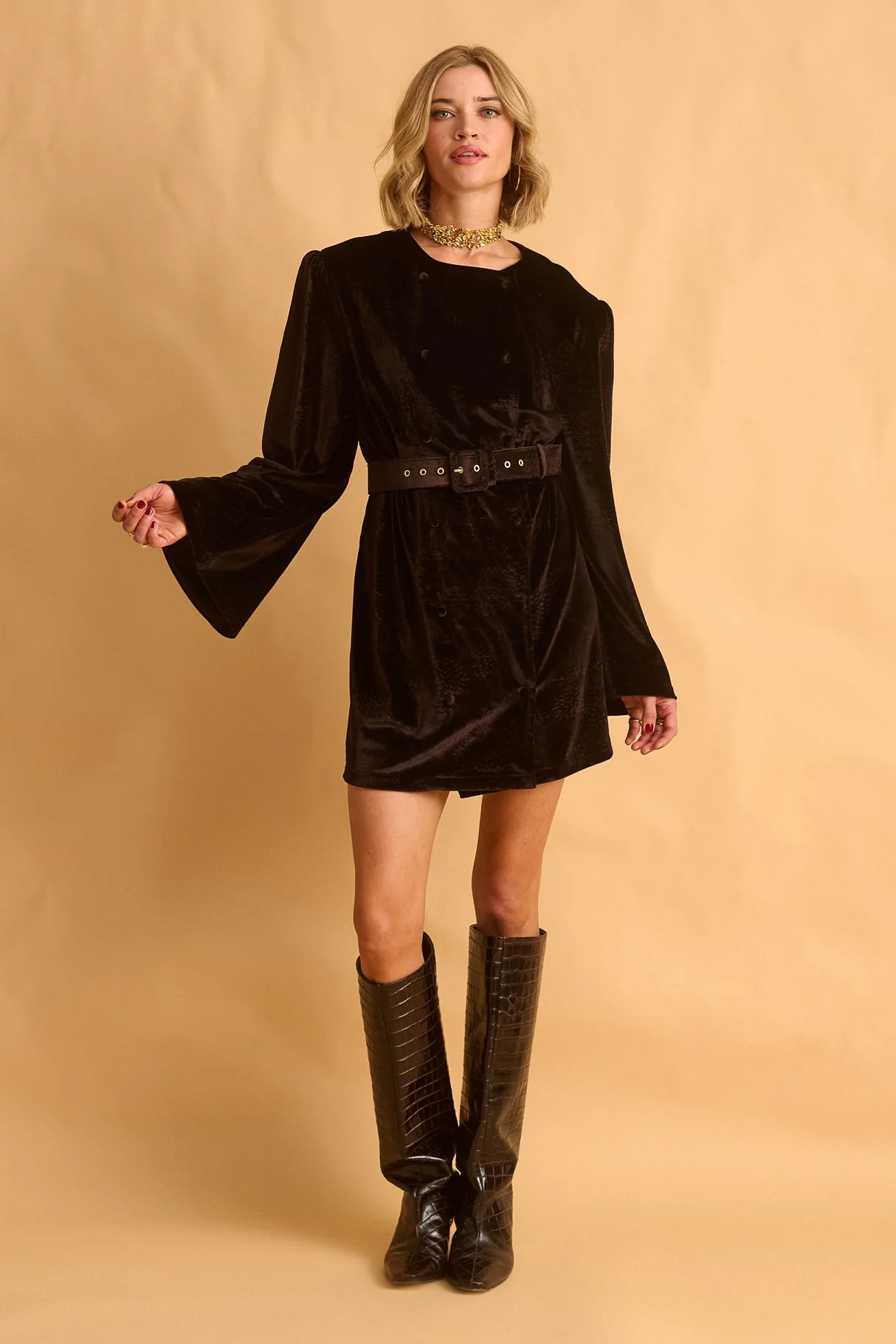 Gigi Dress (Brown) - Image 3