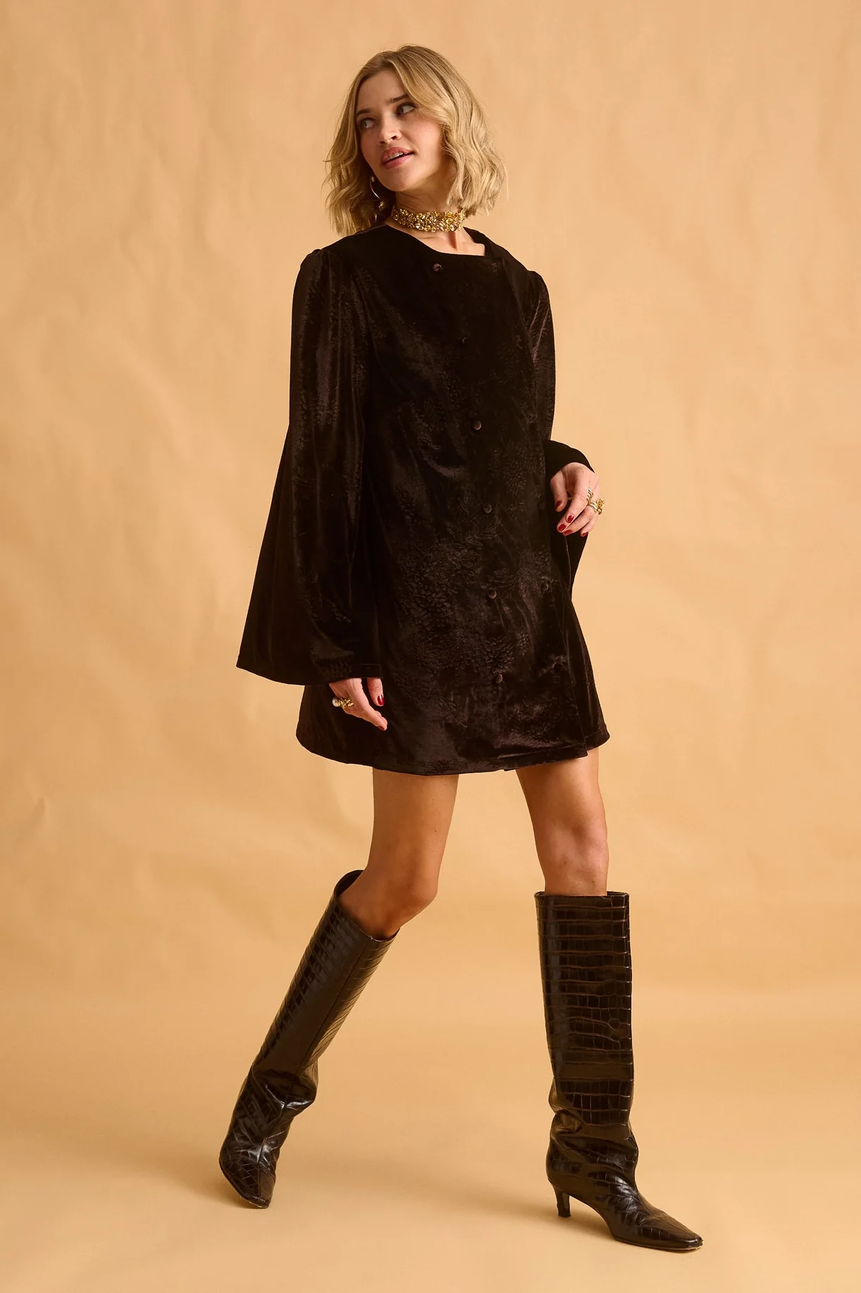 Gigi Dress (Brown) - Image 6