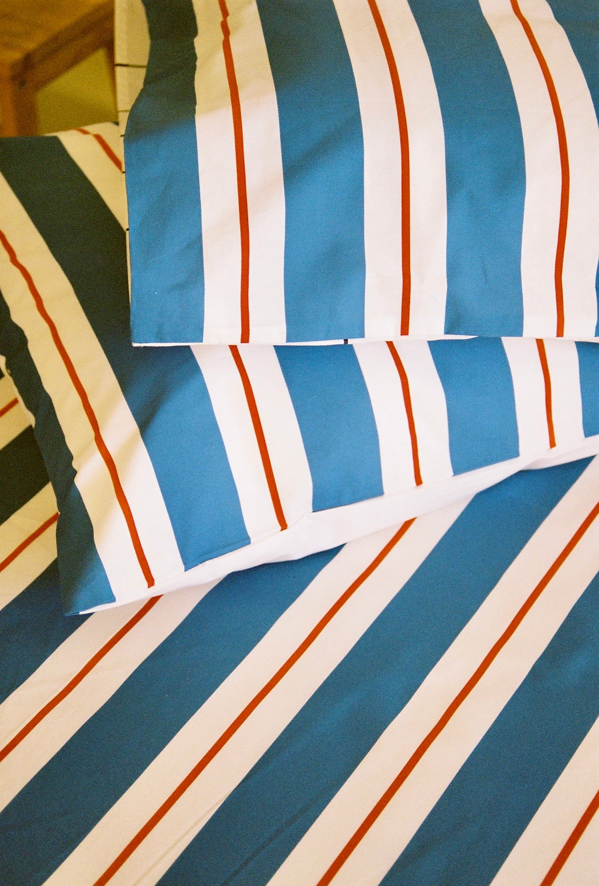 Kid Fitted Sheet (Blue Stripes) - Image 4