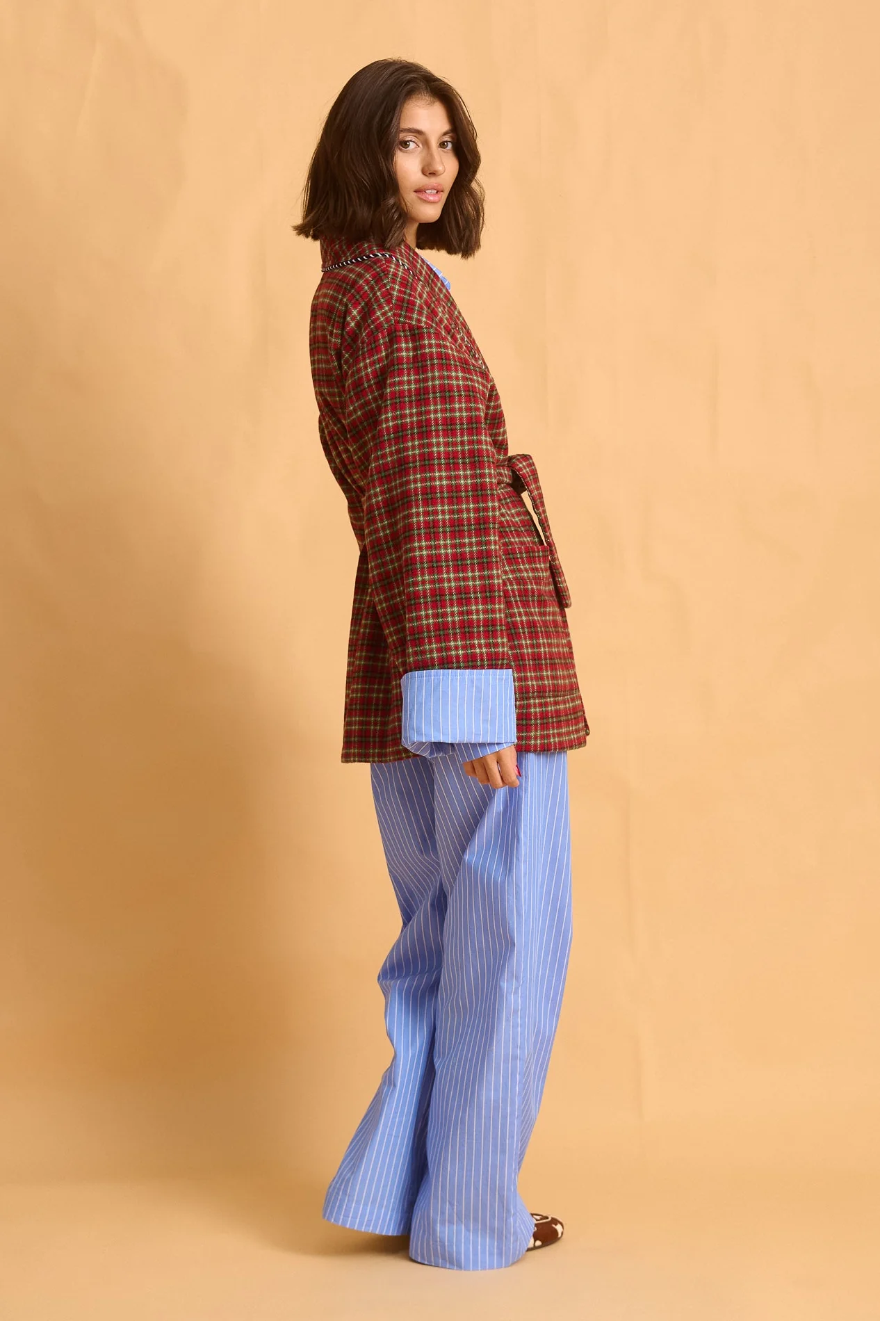 Red Checked Robe - Image 4
