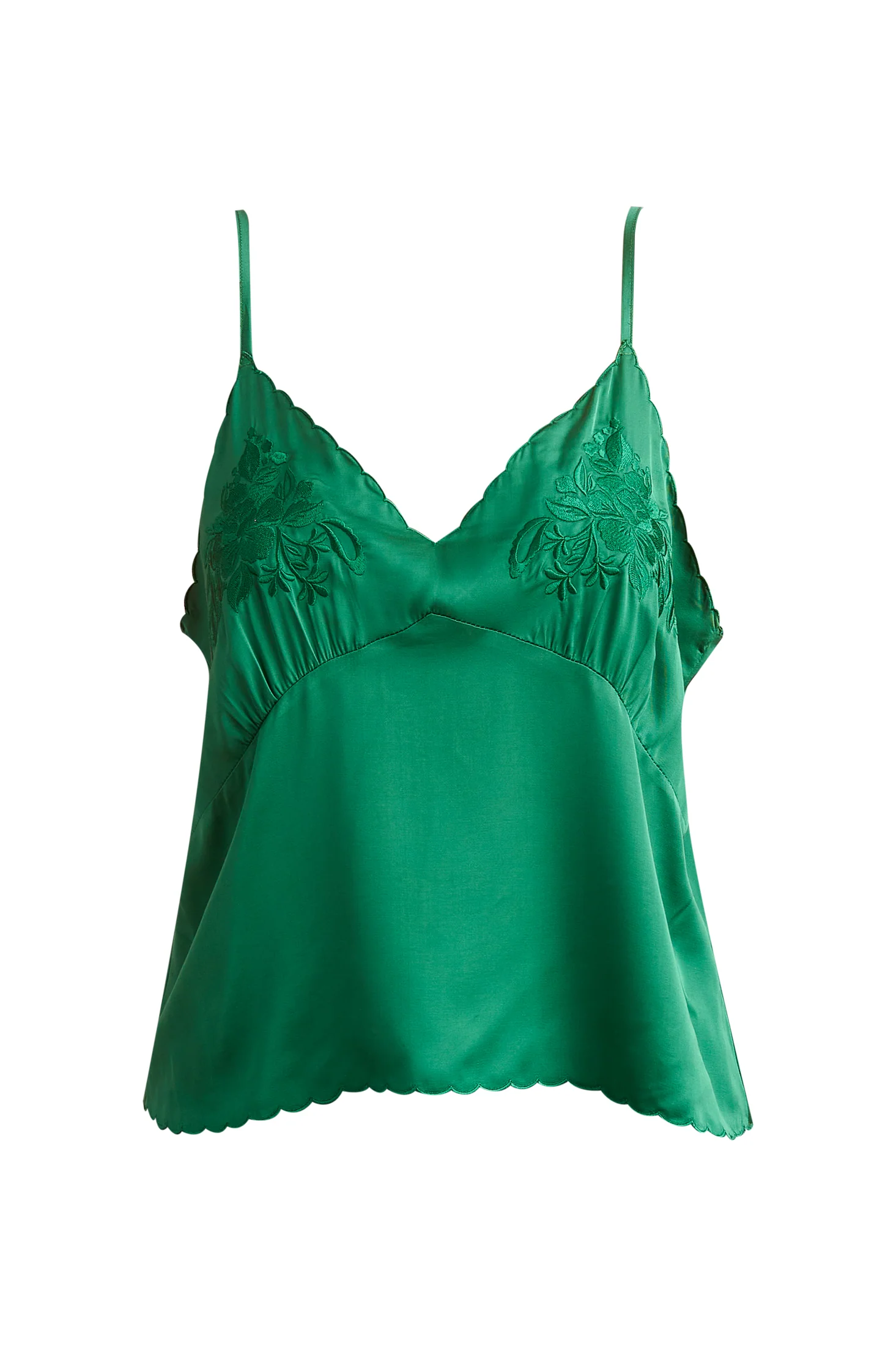 Satin Pyjamas Top (Green) - Image 5