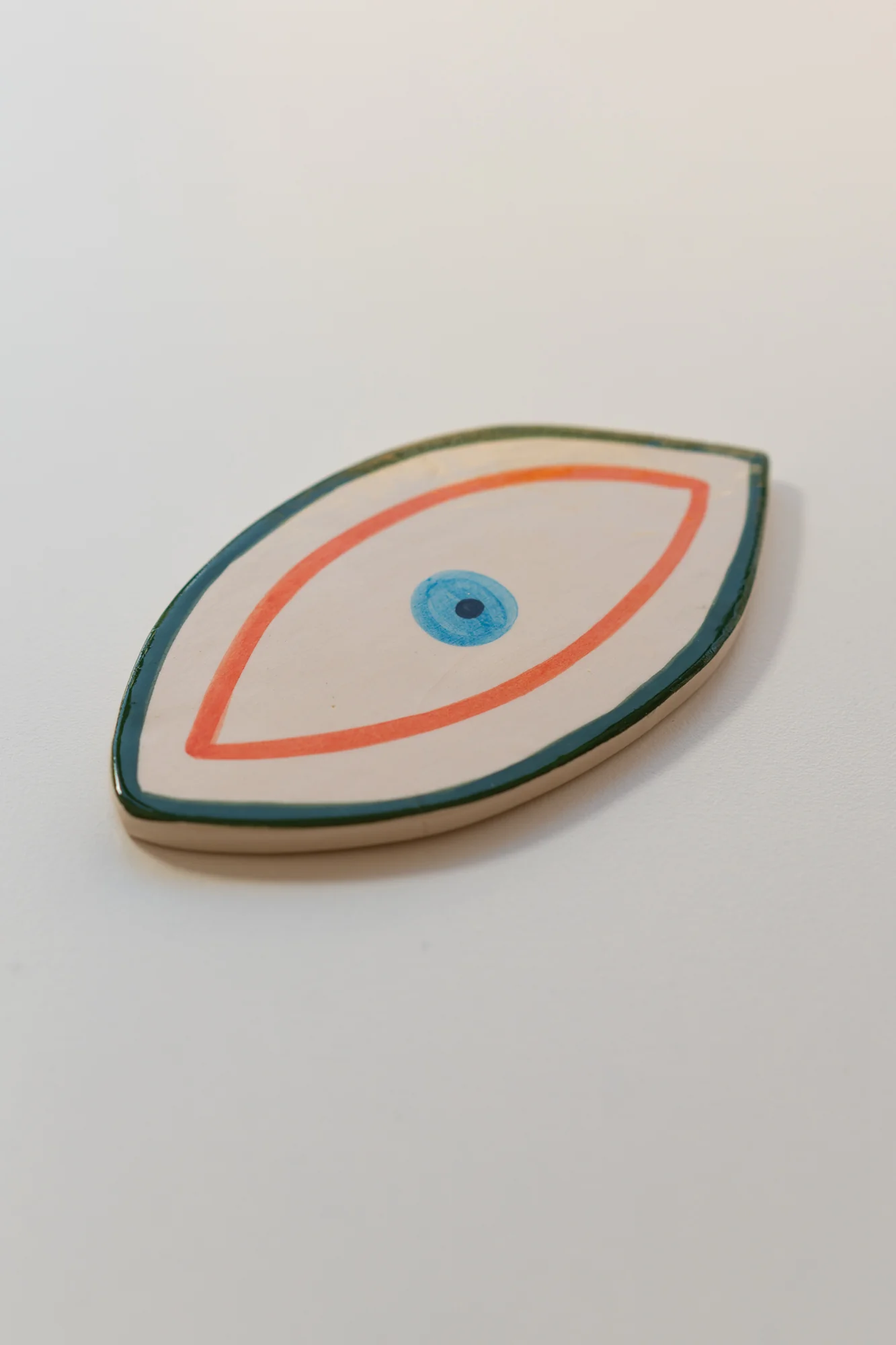 Serving Tray / Decorative Eye (Orange/Green) - Image 2