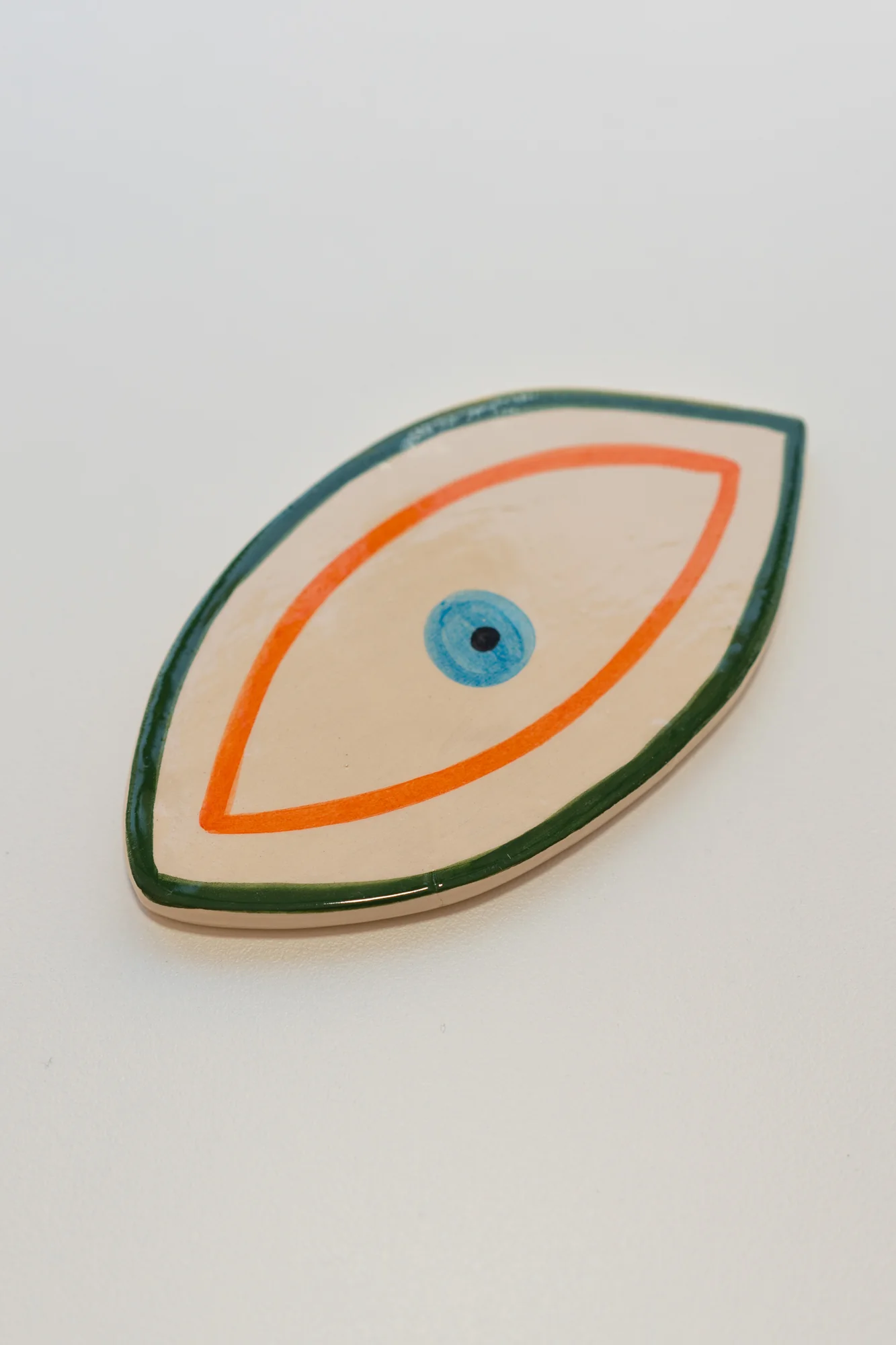 Serving Tray / Decorative Eye (Orange/Green) - Image 6