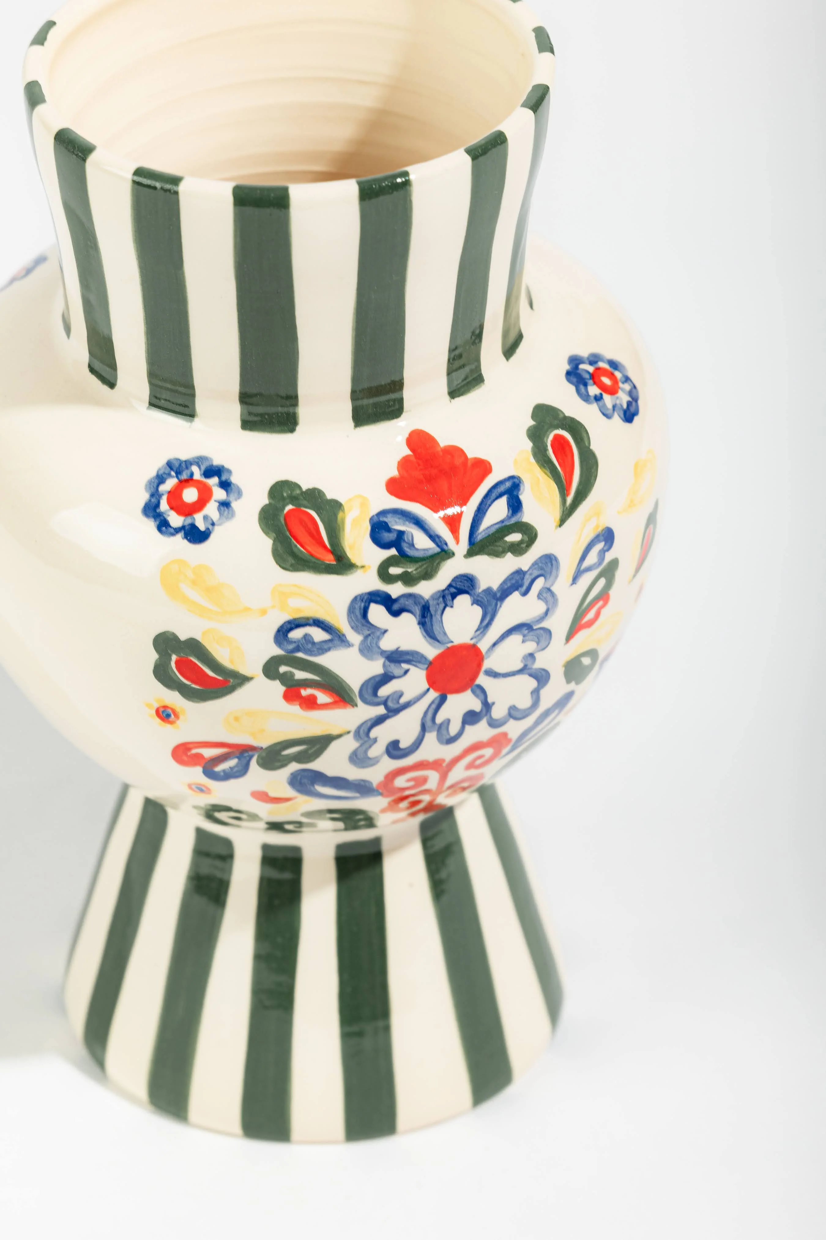 Vase Green Stripes - Image 3