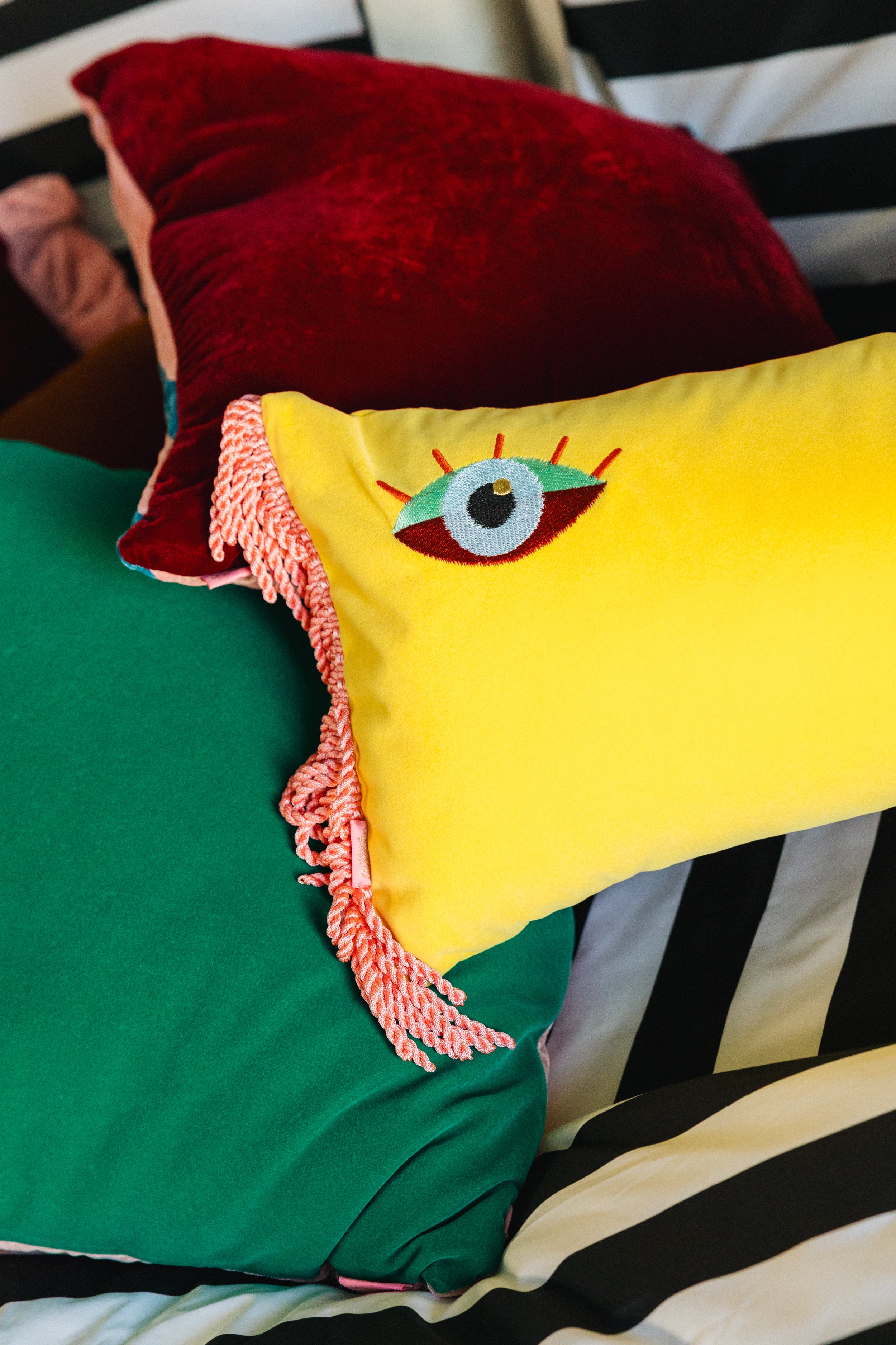 Velvet Pillow Case (Yellow) - Image 6