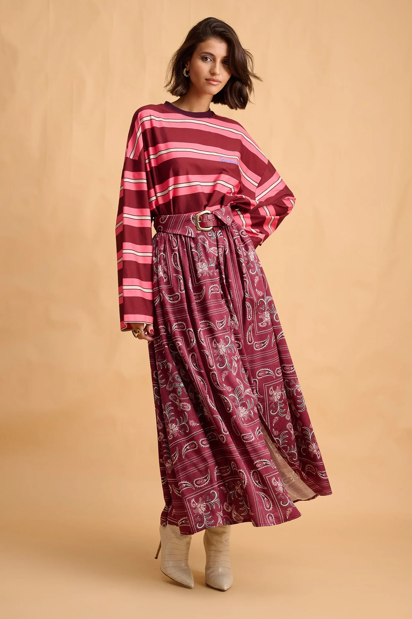 Wesley Skirt (Bordeaux) - Image 2