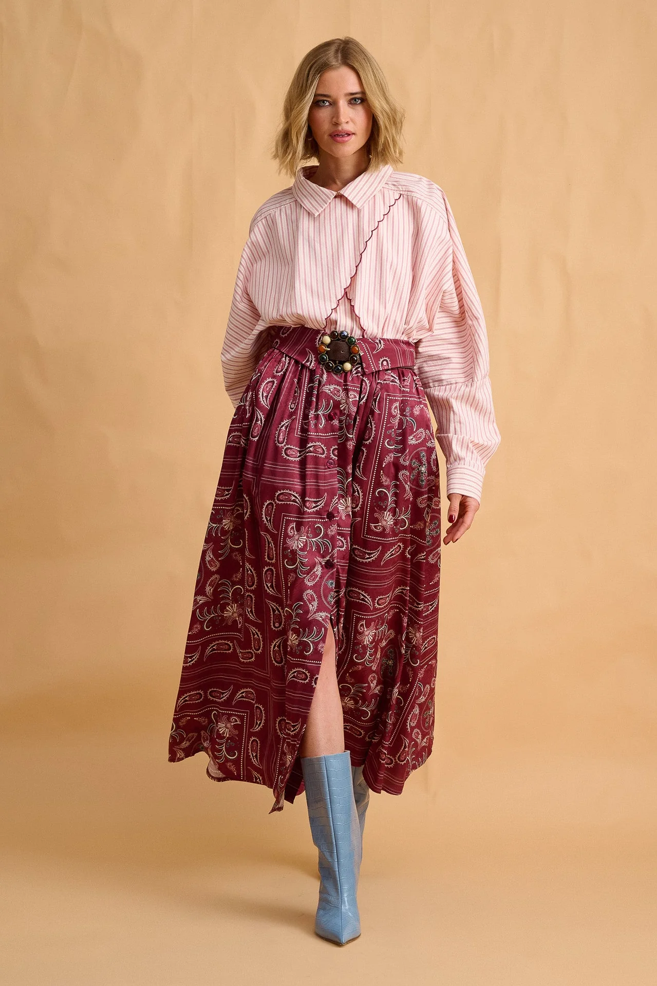 Wesley Skirt (Bordeaux) - Image 8